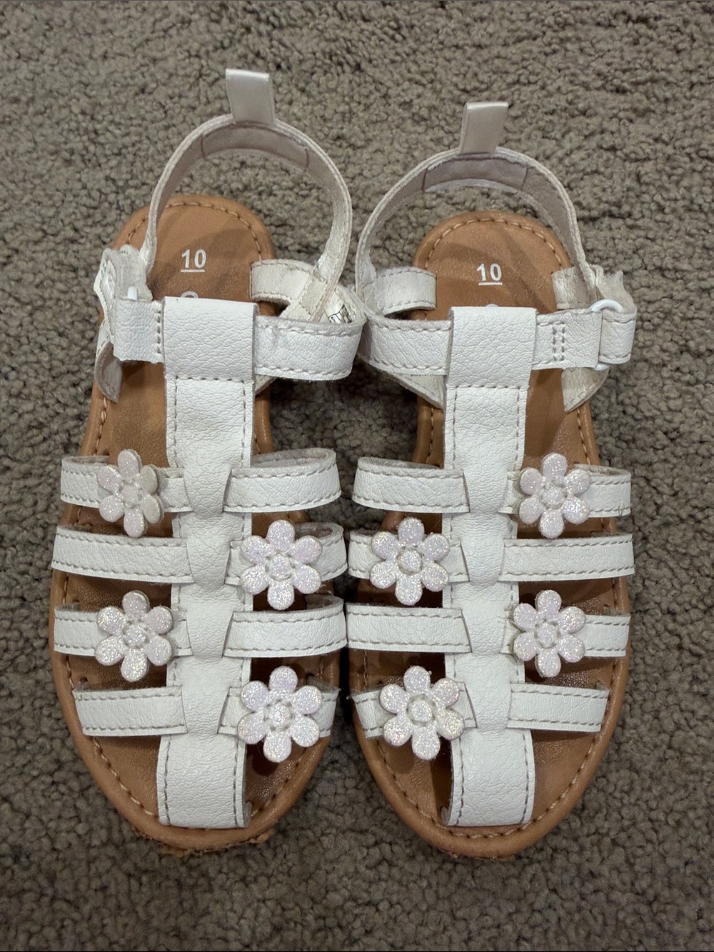 White Flower Sandals